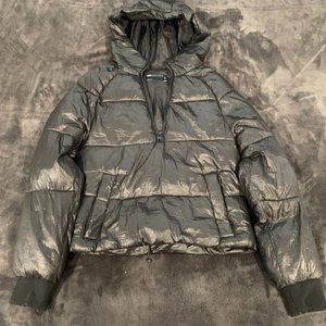 Black Pullover Puffer Jacket